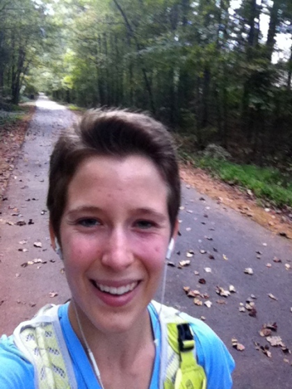 Gotta get those miles in! I couldn't be happier on a fall day!